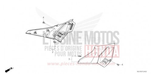 COUVERCLE LATERAL CB500XACT de 2026